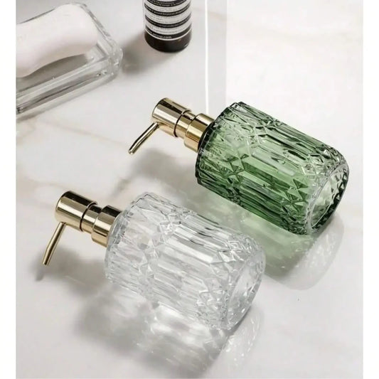 Clear Glass Soap Dispenser